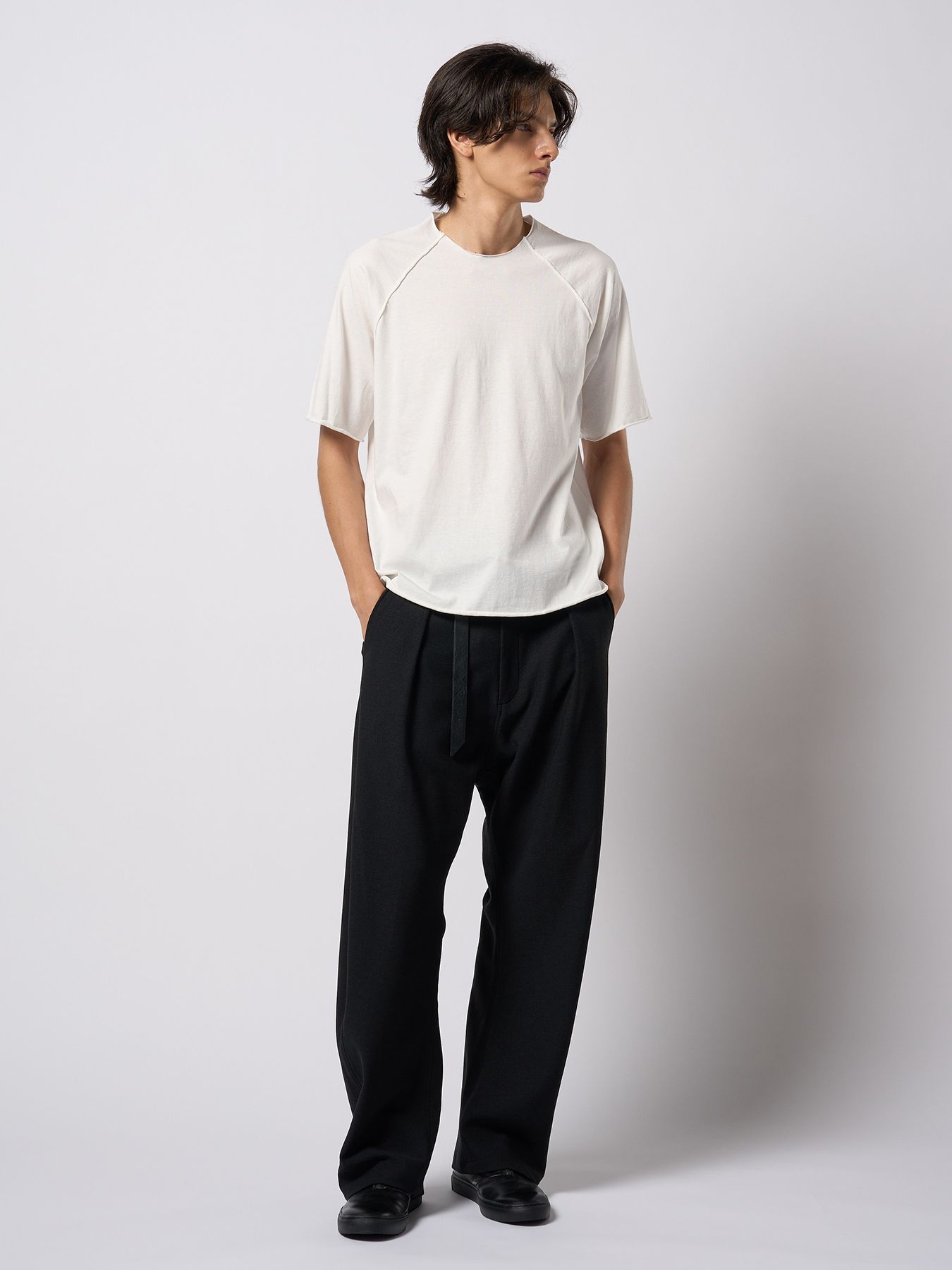 【予約品 9月23日(火) 締切】vintage loose pin-tuck S/S / ヴィンテージ ルーズピンタック ショートスリーブ / ホワイト
