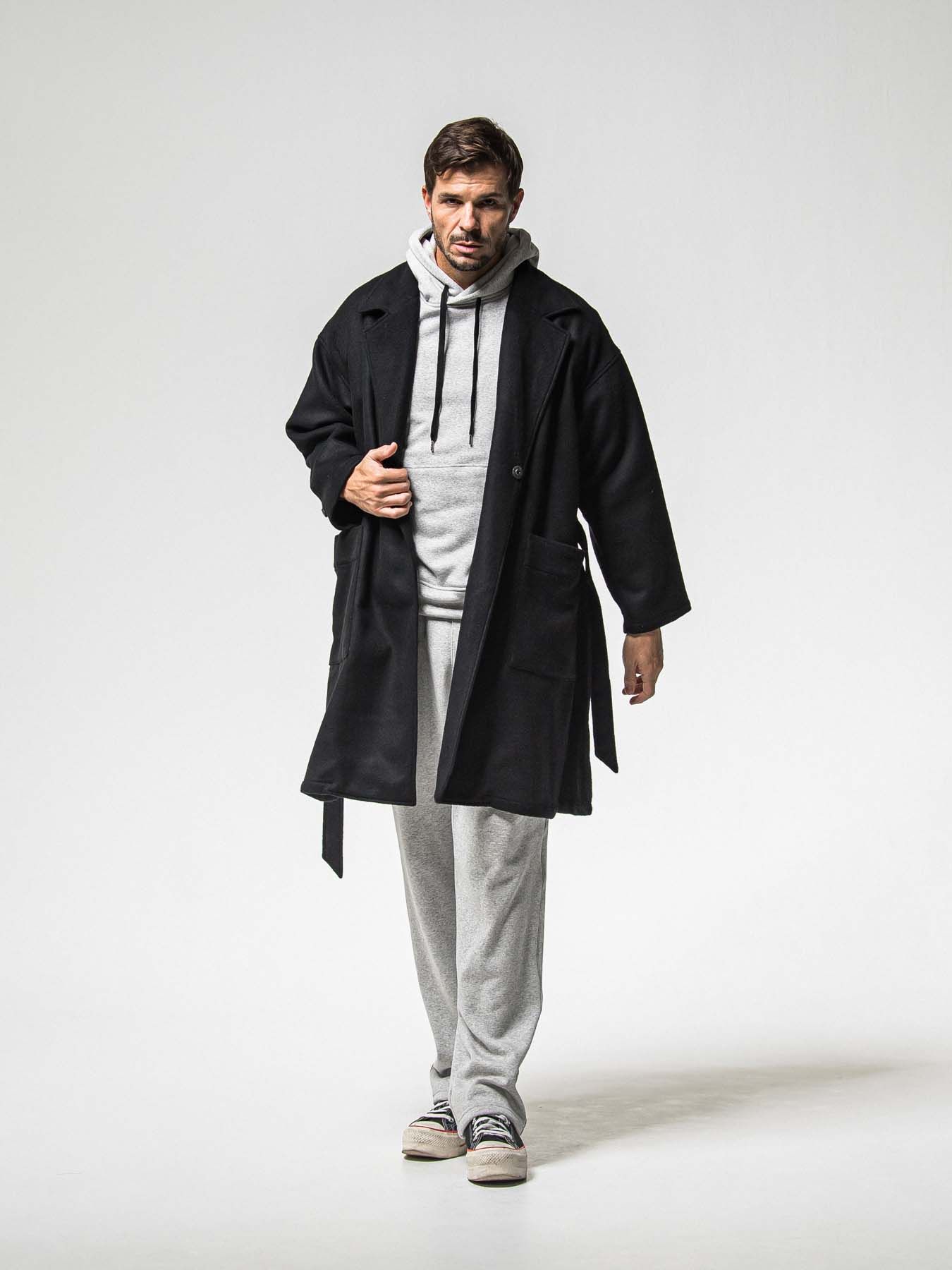【予約品 8月31日(日) 締切】 VELOURS FLEECE WIDE TUCK PANTS / ベロアフリース ワイドタックパンツ / グレー