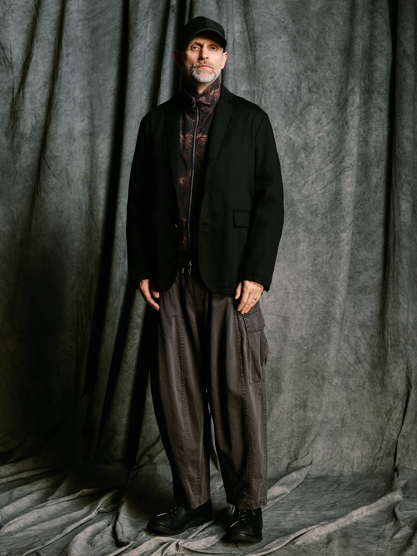 【予約品 4月19日(日) 18時締切】sulfur dyed light easy cargo / 硫化染め ライトイージーカーゴパンツ / フェードチャコール