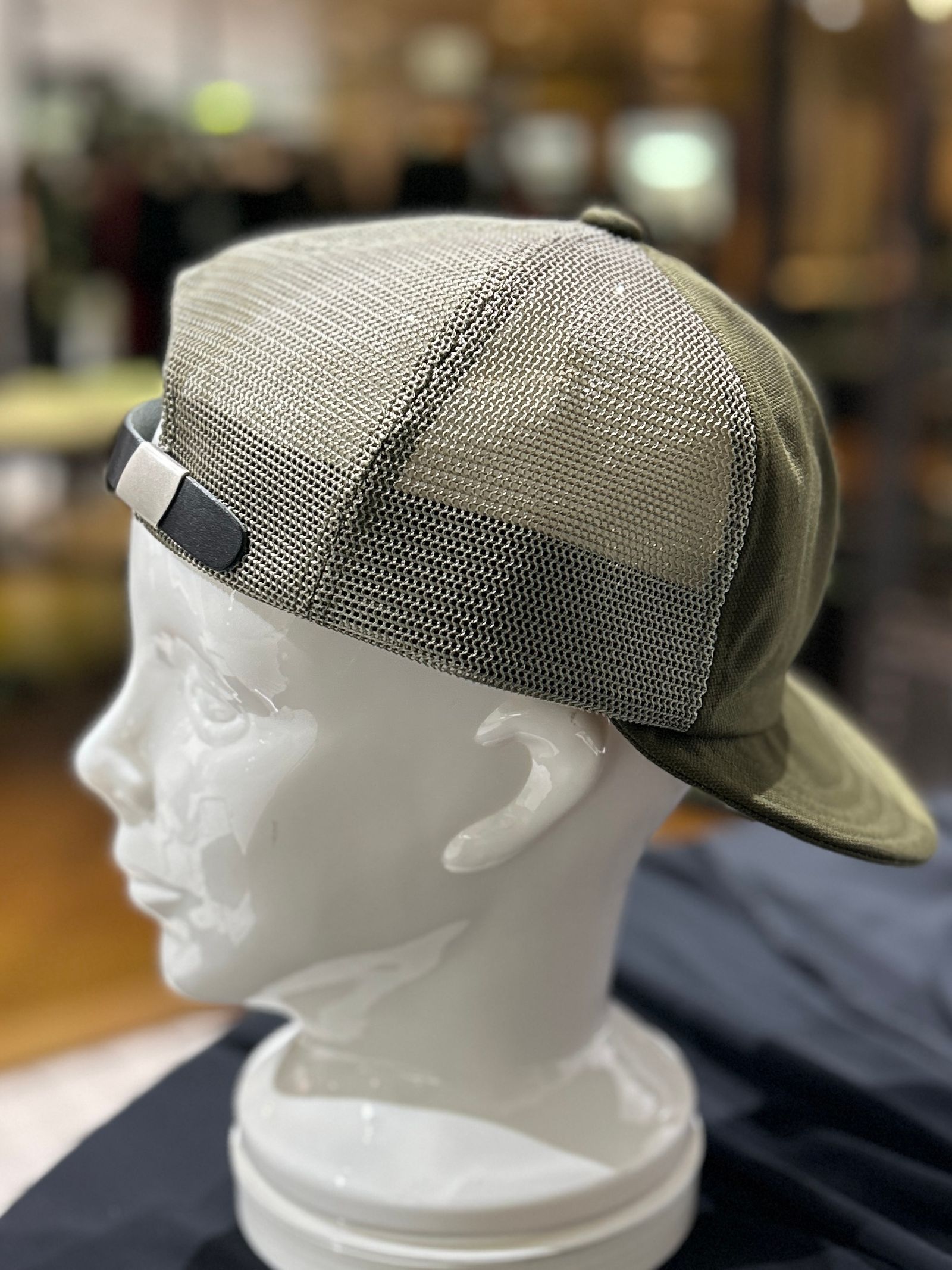 Mighty Shine - BRIDGE CAP TYPE1 MESHメッシュ カーキ【Mighty