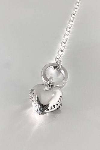 《受注生産》 HEART NECKLACE T-BAR ネックレス 【GOD SIZE】 注文から2～3週間後入荷予定