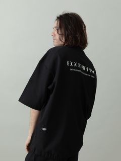 【予約品 2月1日(日) 締切】HEAVYJERSEY wavy / ロゴプリント Tシャツ / ブラック