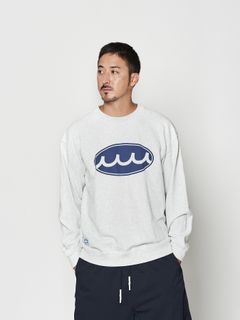 【予約品 10月9日(木) 締切】muta Aging Circle Logo Crewneck / スウェット / アッシュグレー【Acanthus × muta MARINE】