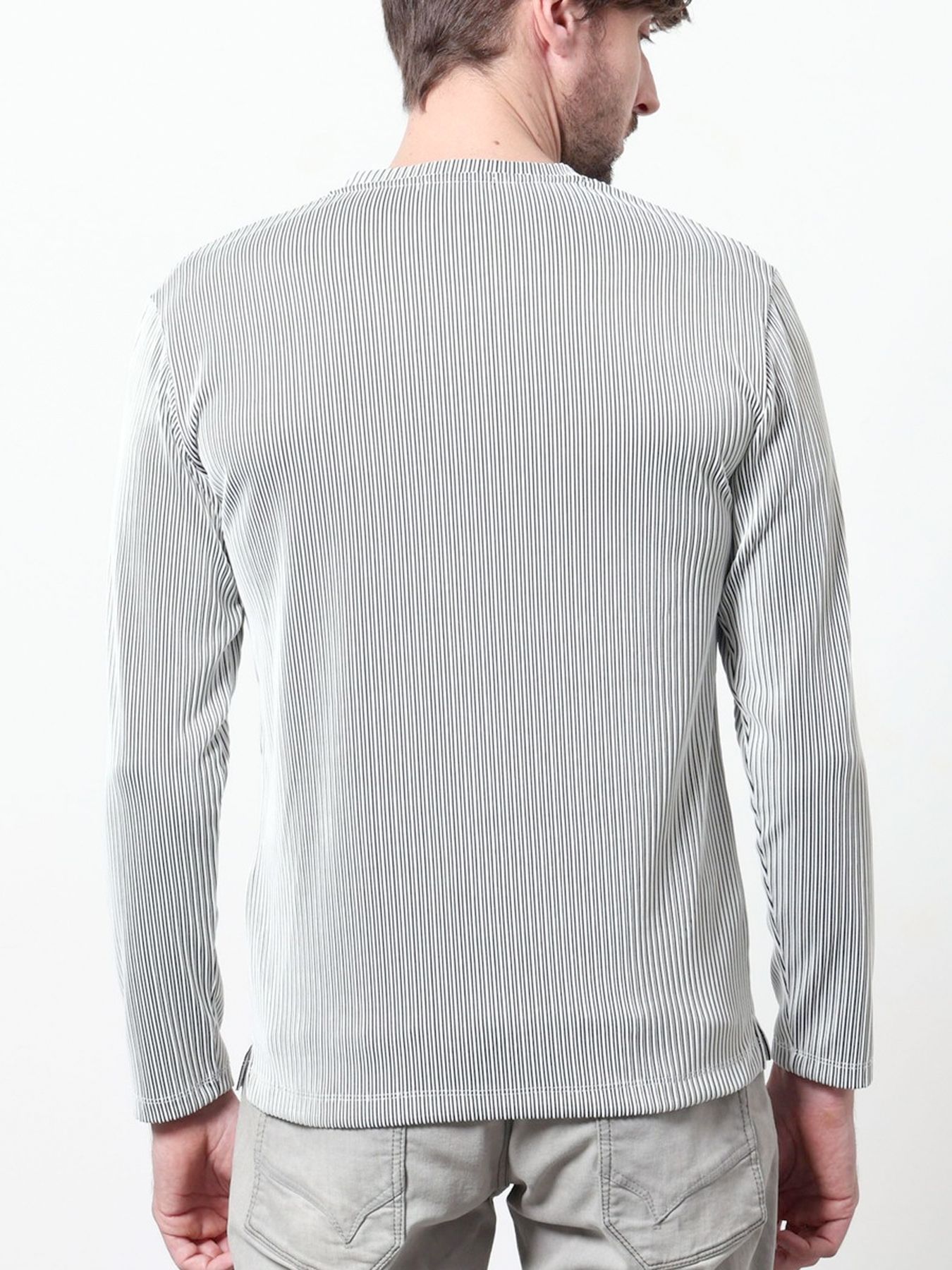 タックボーダーVネックプルオーバー / ネイビー 【HIDEAWAYS NICOLE】