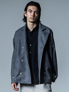 《予約品》 MELTON OVER PCOAT / コートジャケット / グレー
