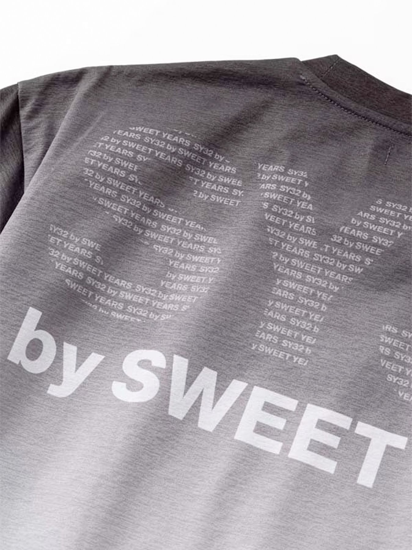 GRADATION LOGO TEE / グラデーション ロゴ Tシャツ / ブラック【SY32 by SWEET YEARS】