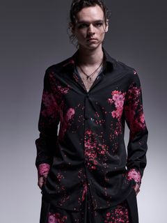 【予約品 】Shirt / シャツ / サクラ ブラック&ピンク