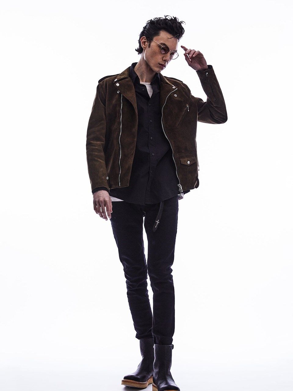 11oz Organic Cotton Stretch Denim Skinny Jeans / 11oz オーガニックコットン ストレッチデニム スキニー / Skinny John / ブラックワンウォッシュ