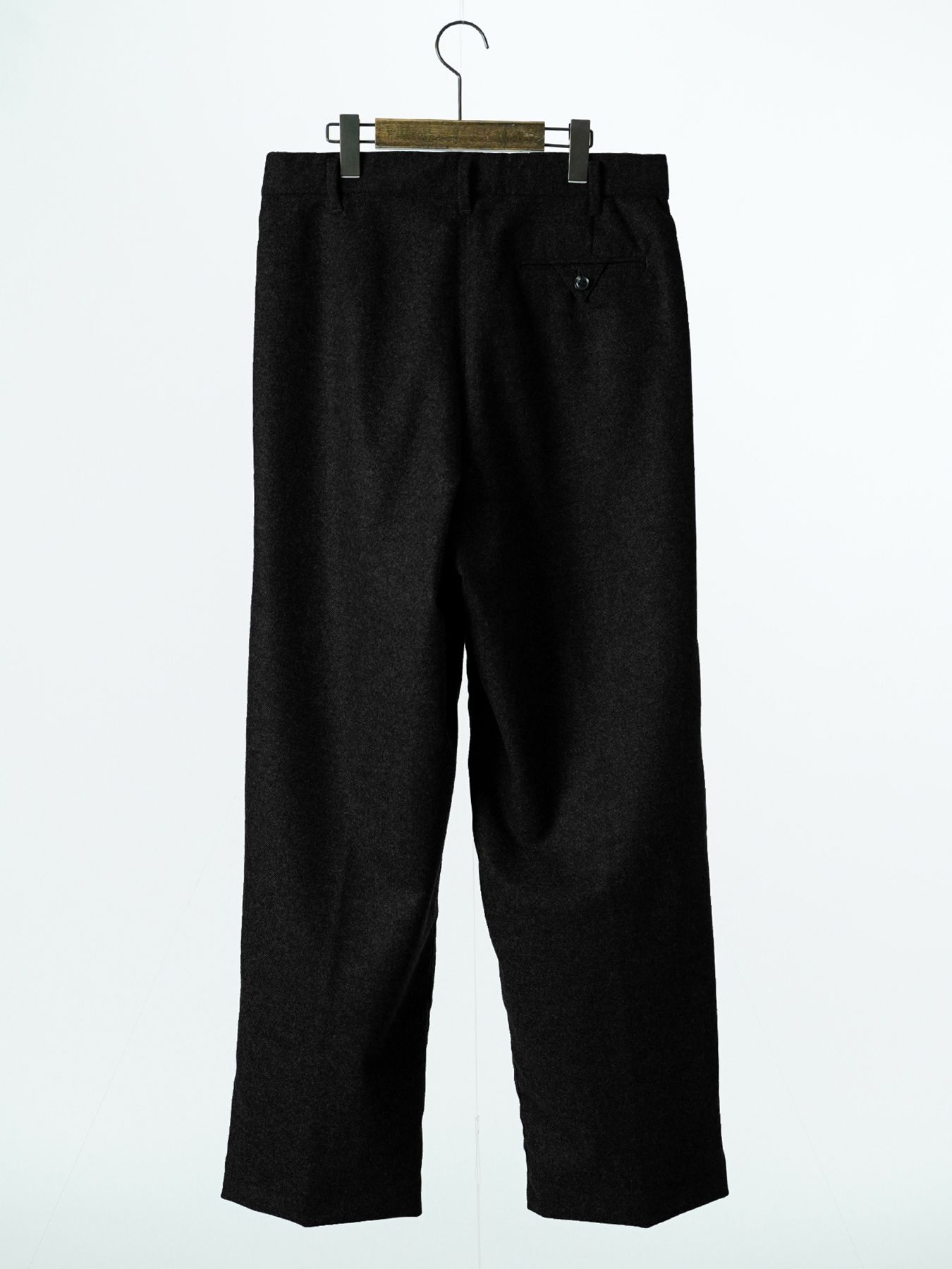 【予約品 7月5日(日) 締切】WOOLBASTE TROUSERS / ウールトラウザーズ / ブラック