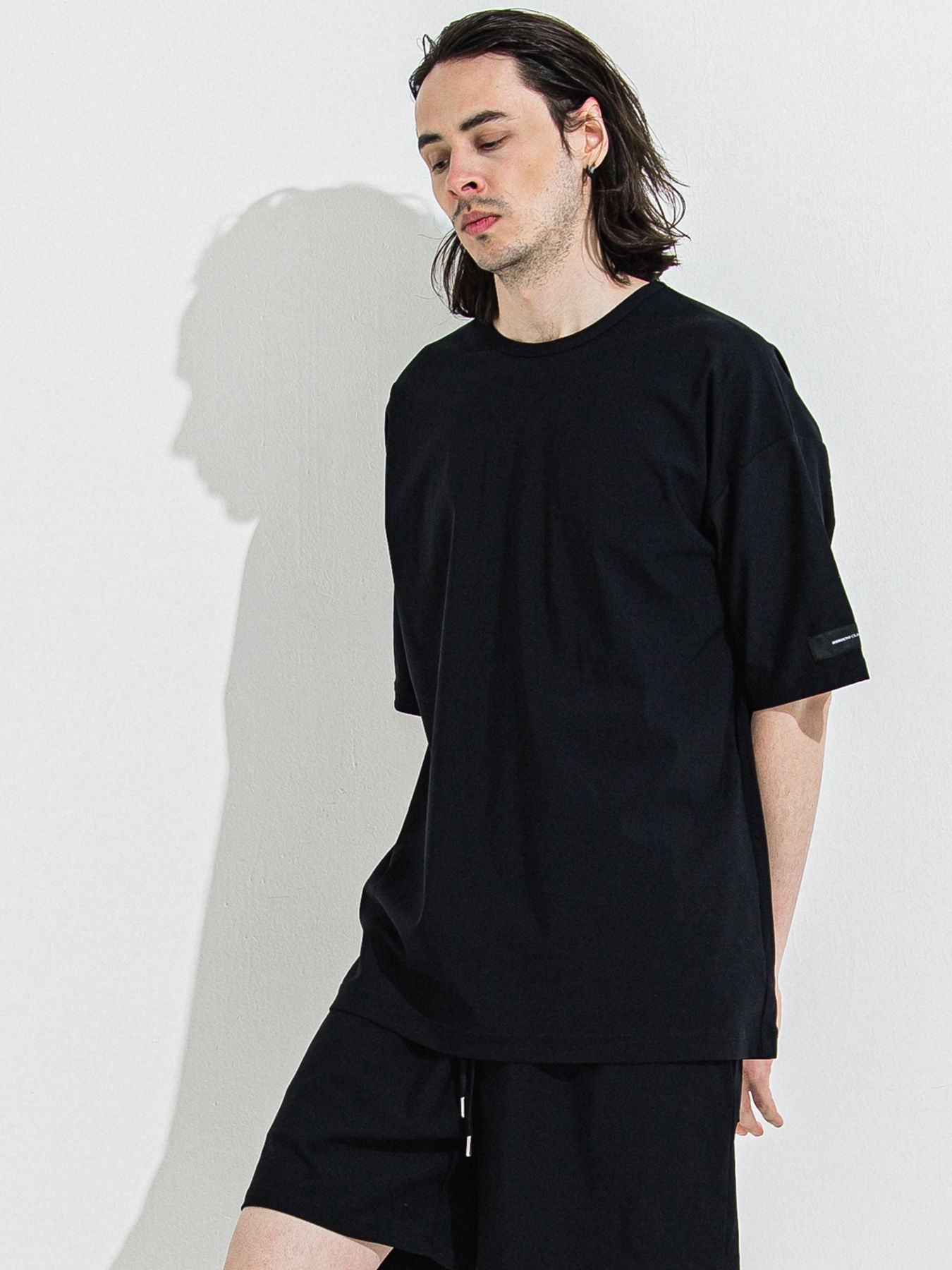 【予約品 】NYLON OVER T /  ナイロンオーバーサイズTシャツ / ブラック