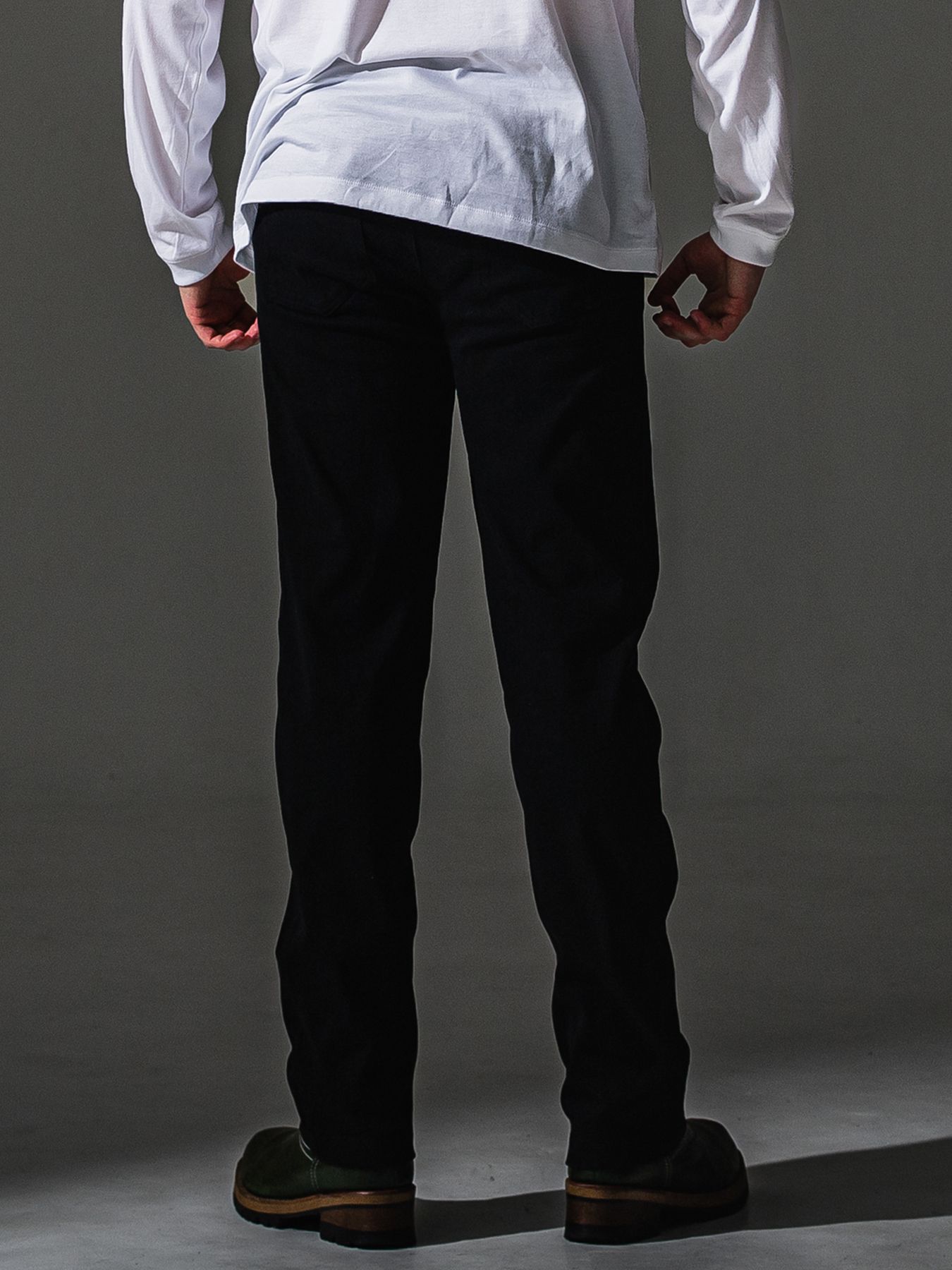 【予約品】DENIM JERSEY WIDE PT / デニムジャージー ワイドパンツ / ブラック