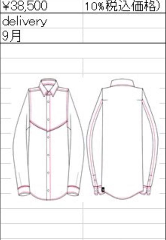 《予約品》 SplashFloraShirt / シャツ / ホワイト＆レッド