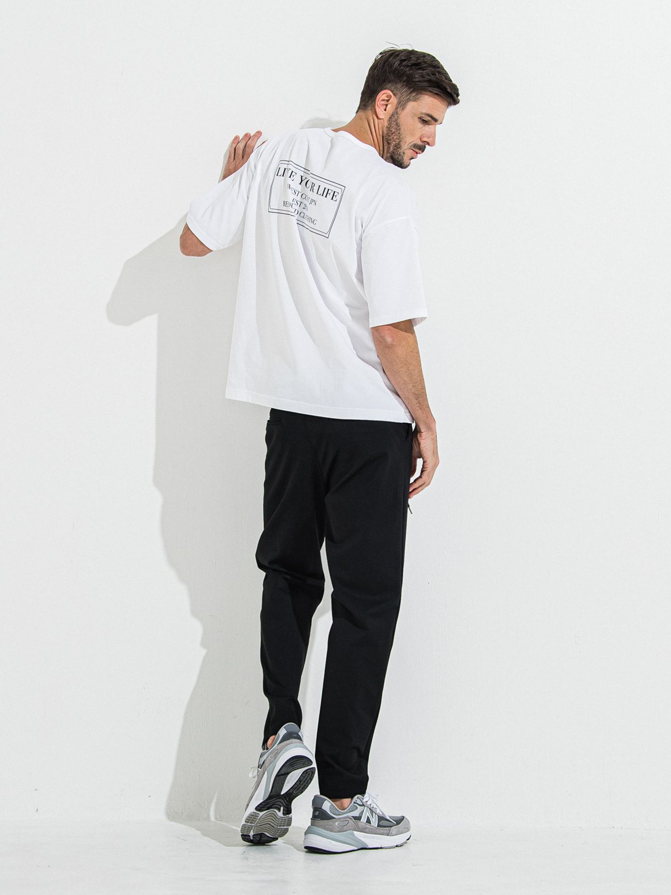 【予約品 】PAT WIDE EASY PANTS / パットワイドイージーパンツ / ブラック