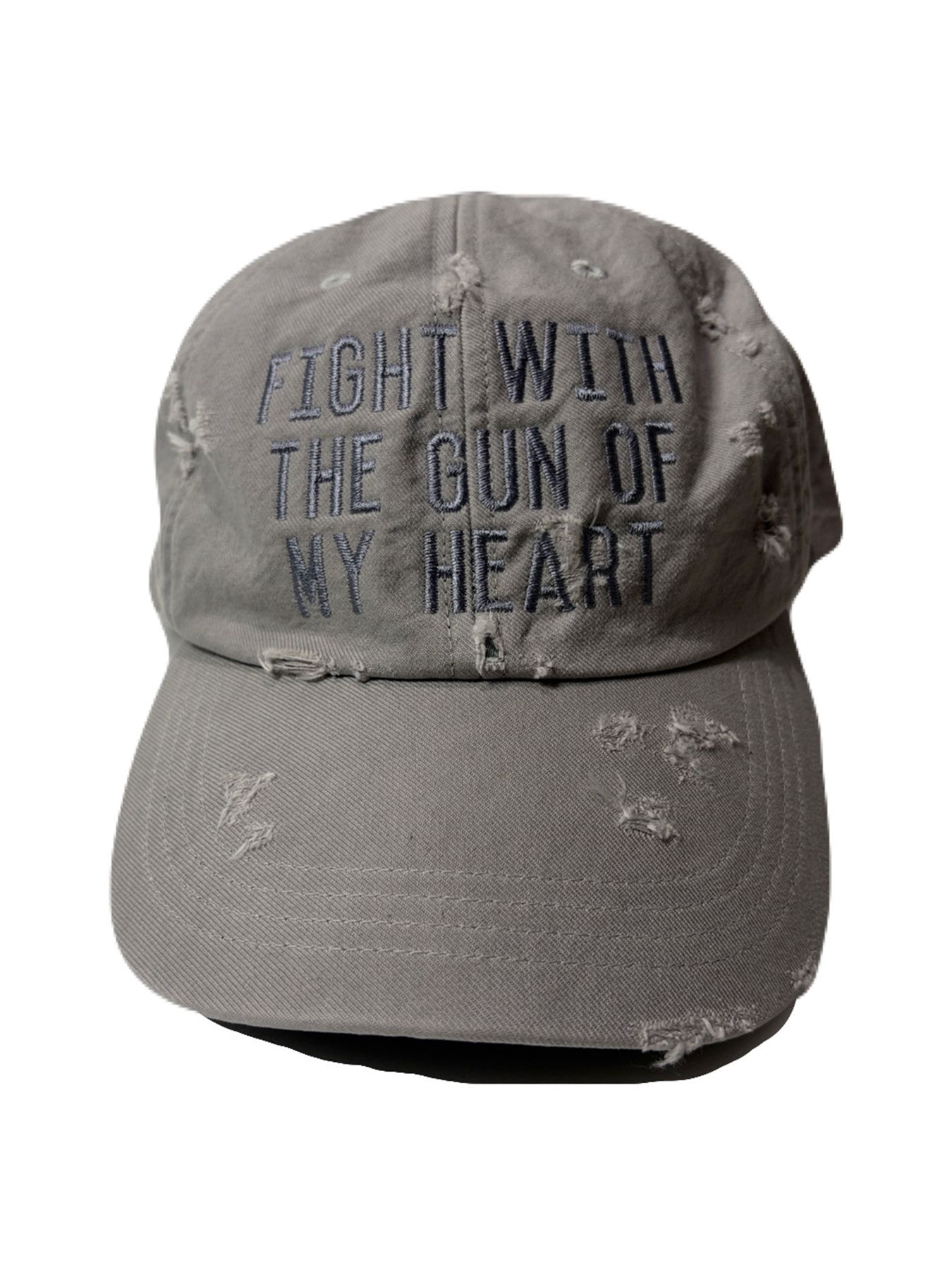 【予約品 8月23日(日) 締切】B.B CAP DAMAGE/EMB / ライトグレー