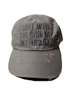 【予約品 8月23日(日) 締切】B.B CAP DAMAGE/EMB / ライトグレー