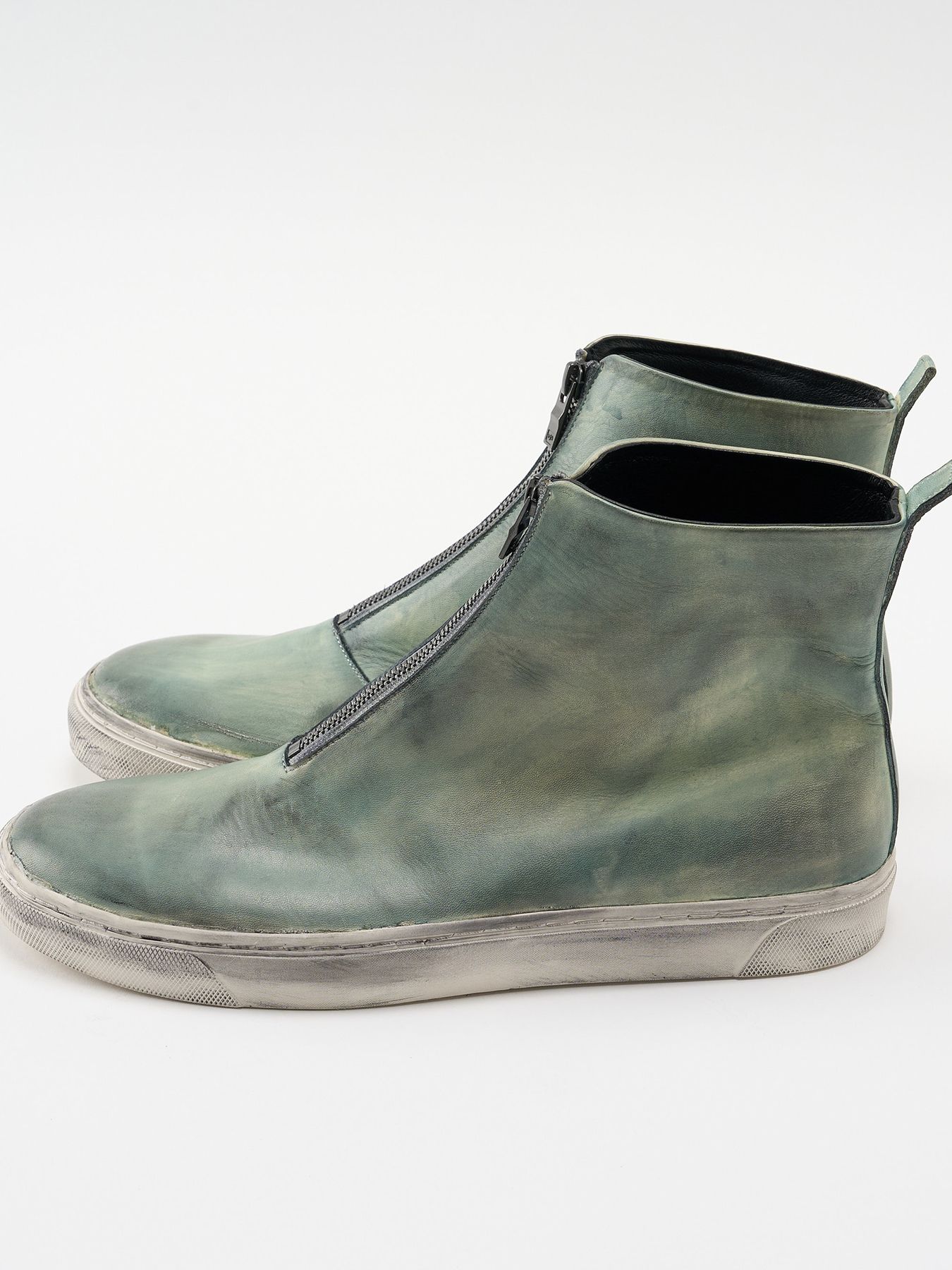 【予約品 4月19日(日) 18時締切】front zip bootie / ホースレザー フロントジップブーツ / ダストグレー