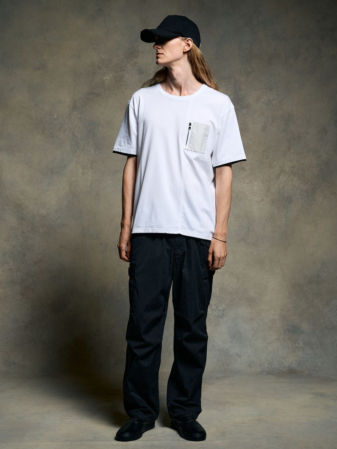 【予約品 9月23日(火) 締切】cool touch zip-pocket S/S / クールタッチ ジップポケット ショートスリーブ / ホワイト