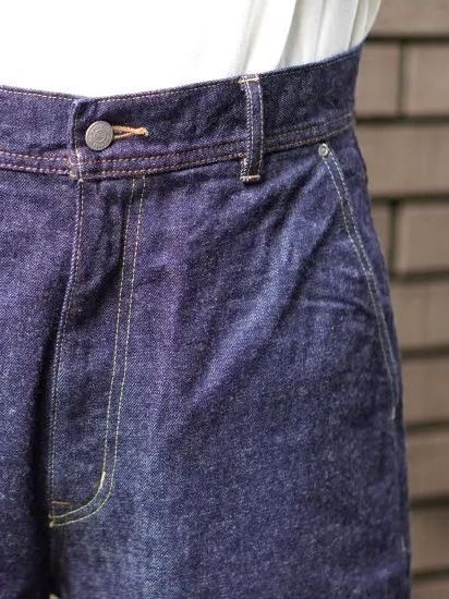 バギーデニムパンツ インディコ made in Japan 【BROOKYM OVERALL】