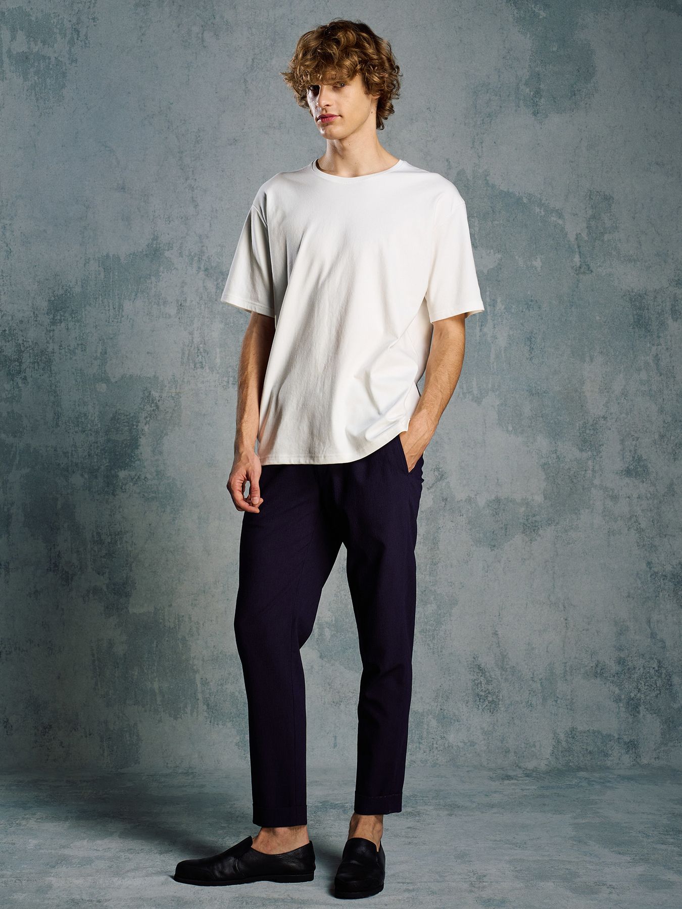 【予約品 1月25日(日) 締切】tuck slim slacks / タックスリムスラックス / ブラック