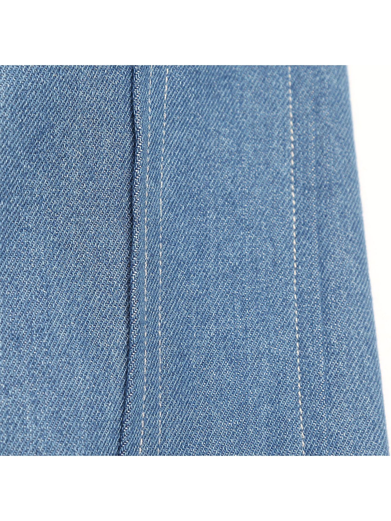 DENIM-MESH PANTS / アイスブルー【QUOLT】