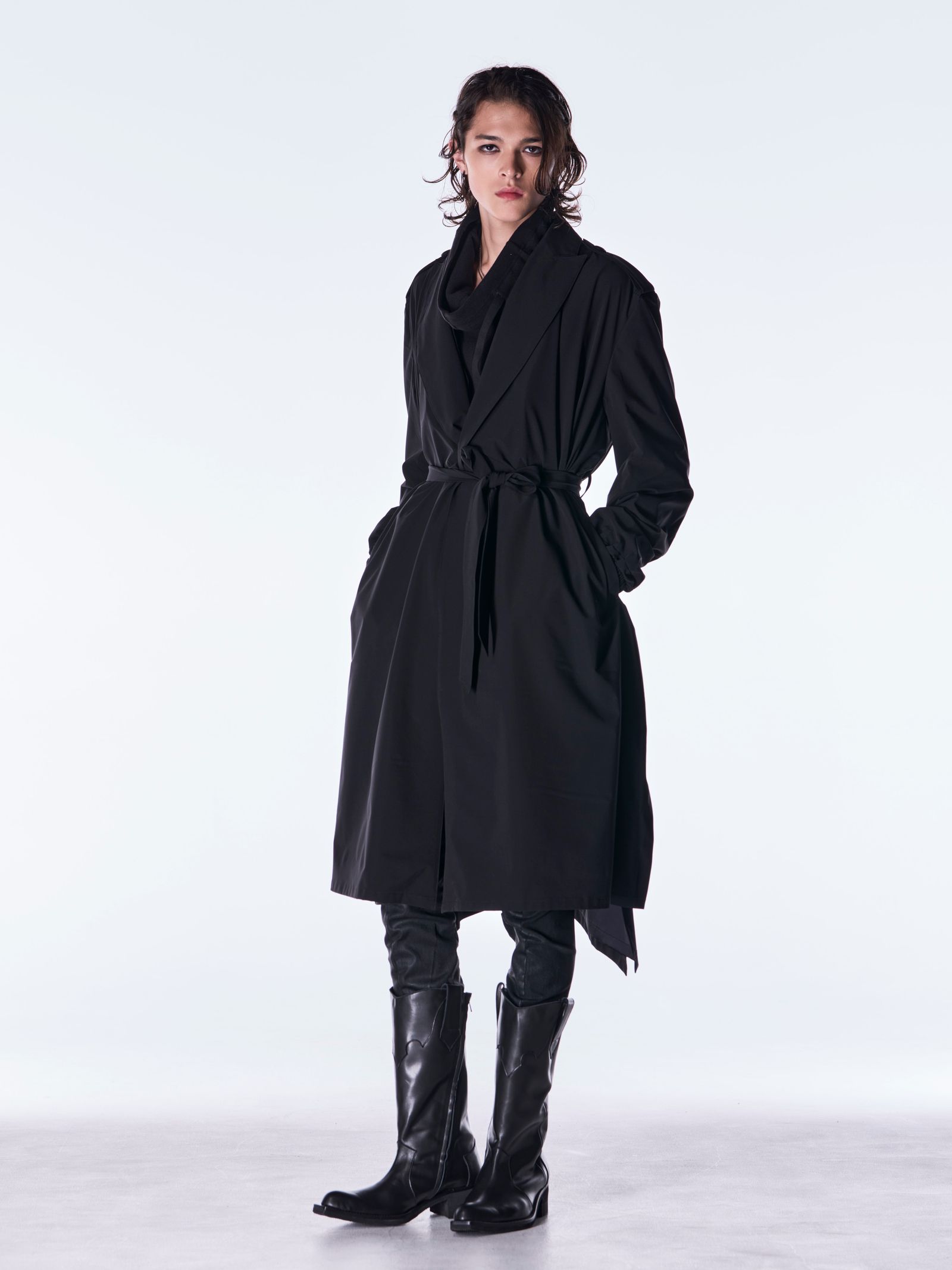 【予約品 6月29日(月) 締切】Cow Hide Western Boots / ウエスタンブーツ / ブラック