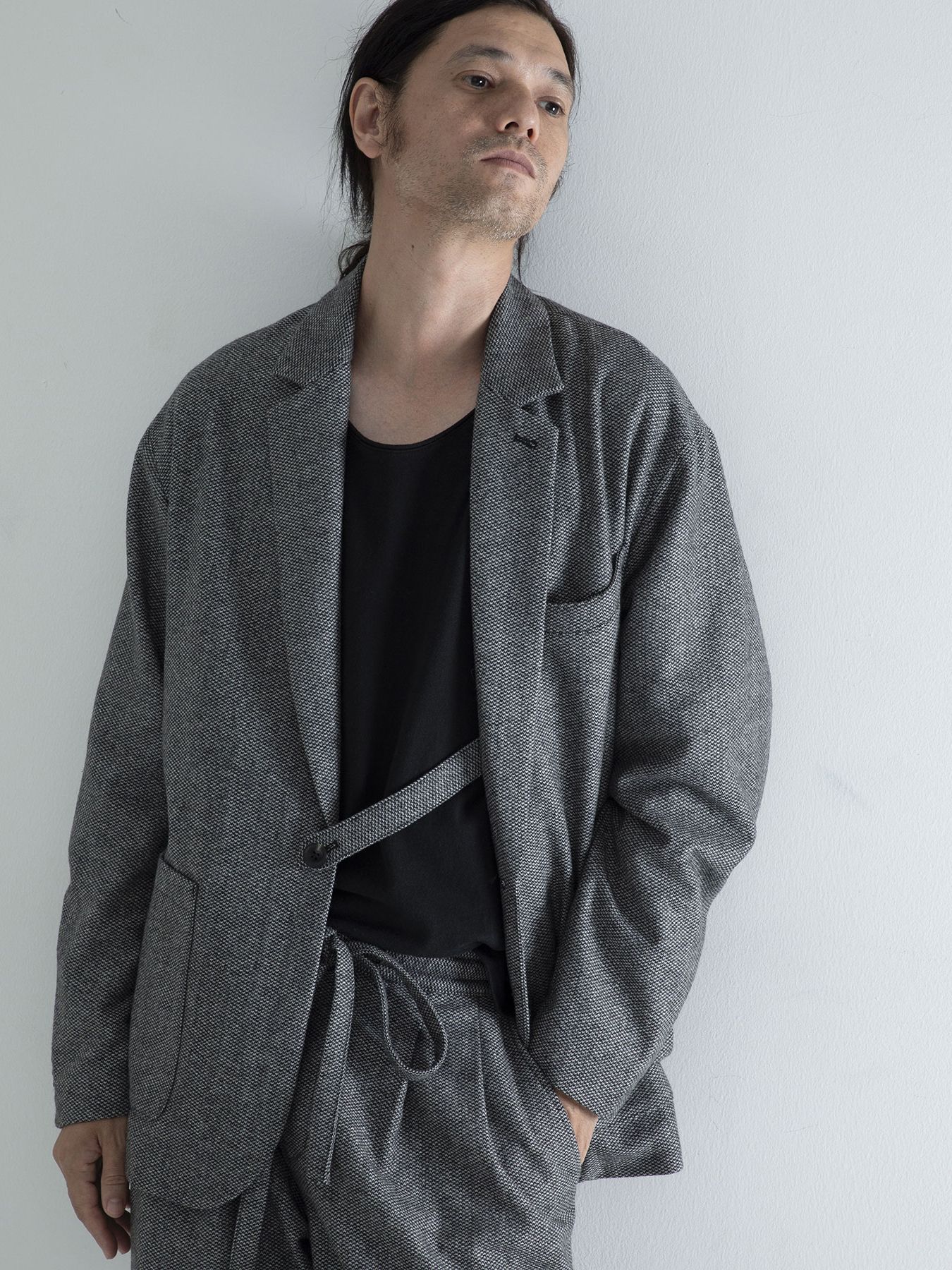 【予約品 】LOUNGECUT JACKET / ジャケット / アイボリー× ブラック