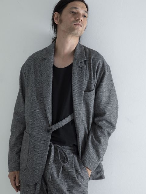 LOUNGECUT JACKET / ジャケット / アイボリー× ブラック