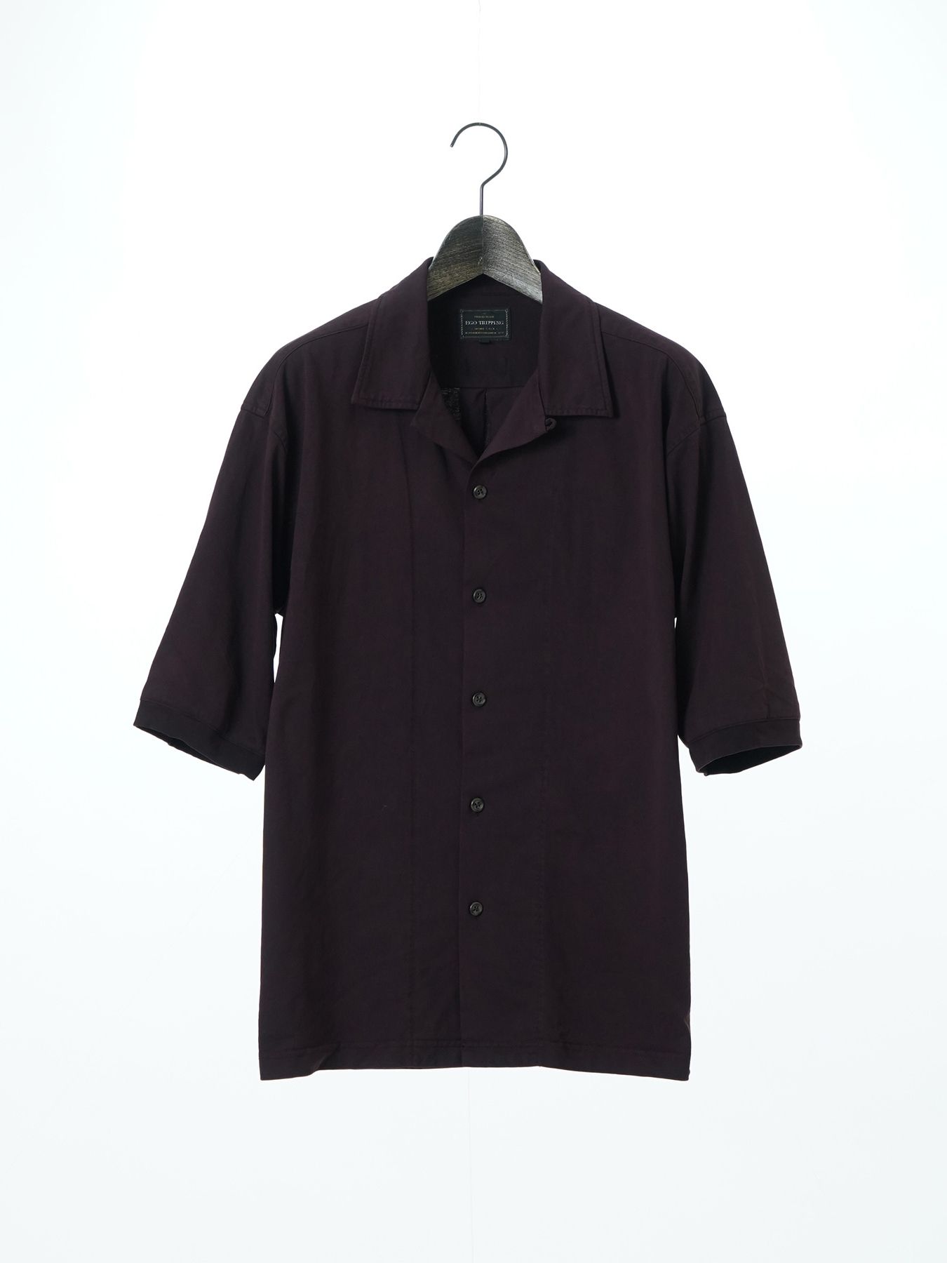 【予約品 2月1日(日) 締切】CUTSHIRTS / オープンカラーシャツ / ダークレッド