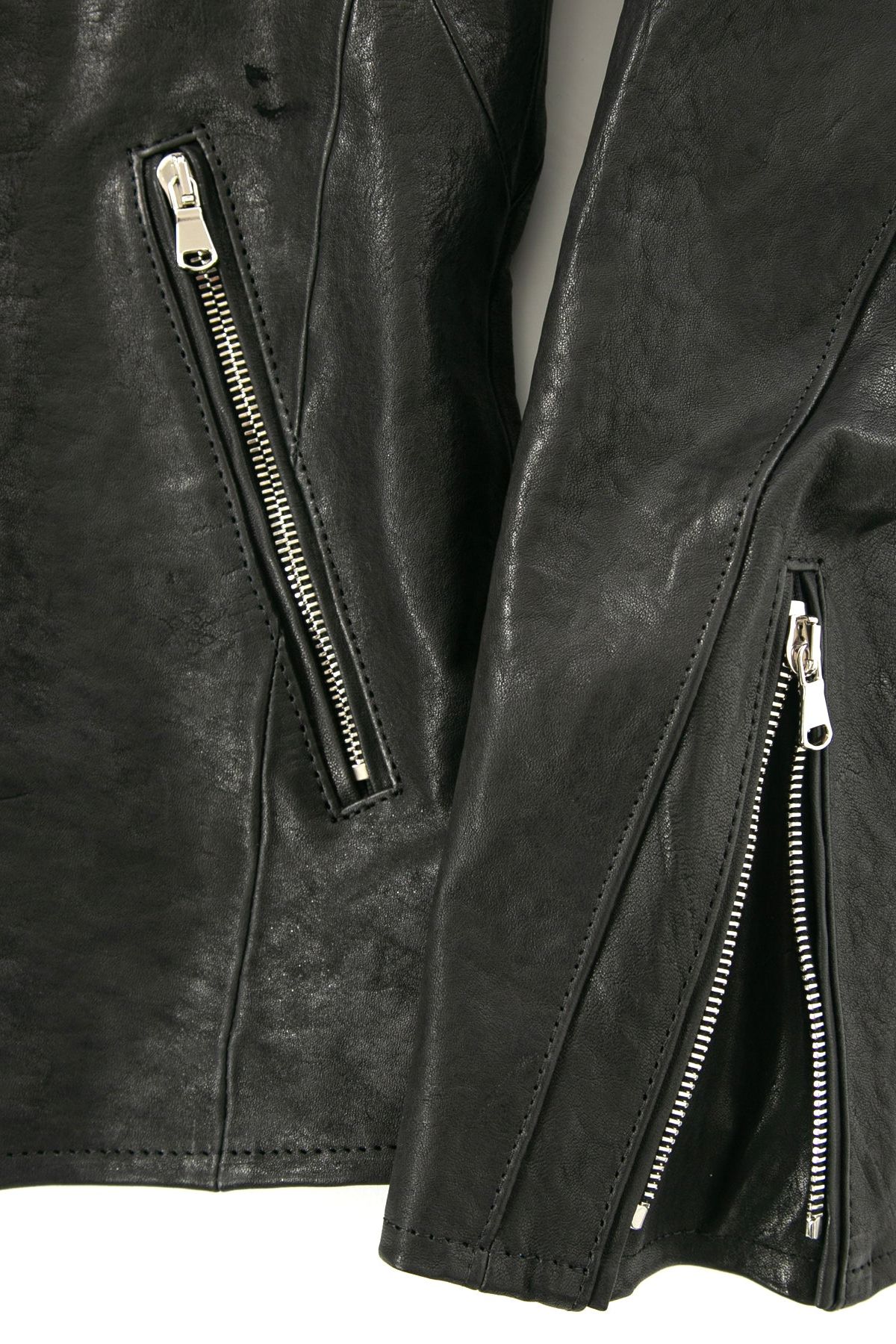 《予約》 SLATER Pit Vegitable Full Tanned Shrinked Horse hide Blouson / ブラック 【STRUM】 3月下旬~4月頃入荷予定