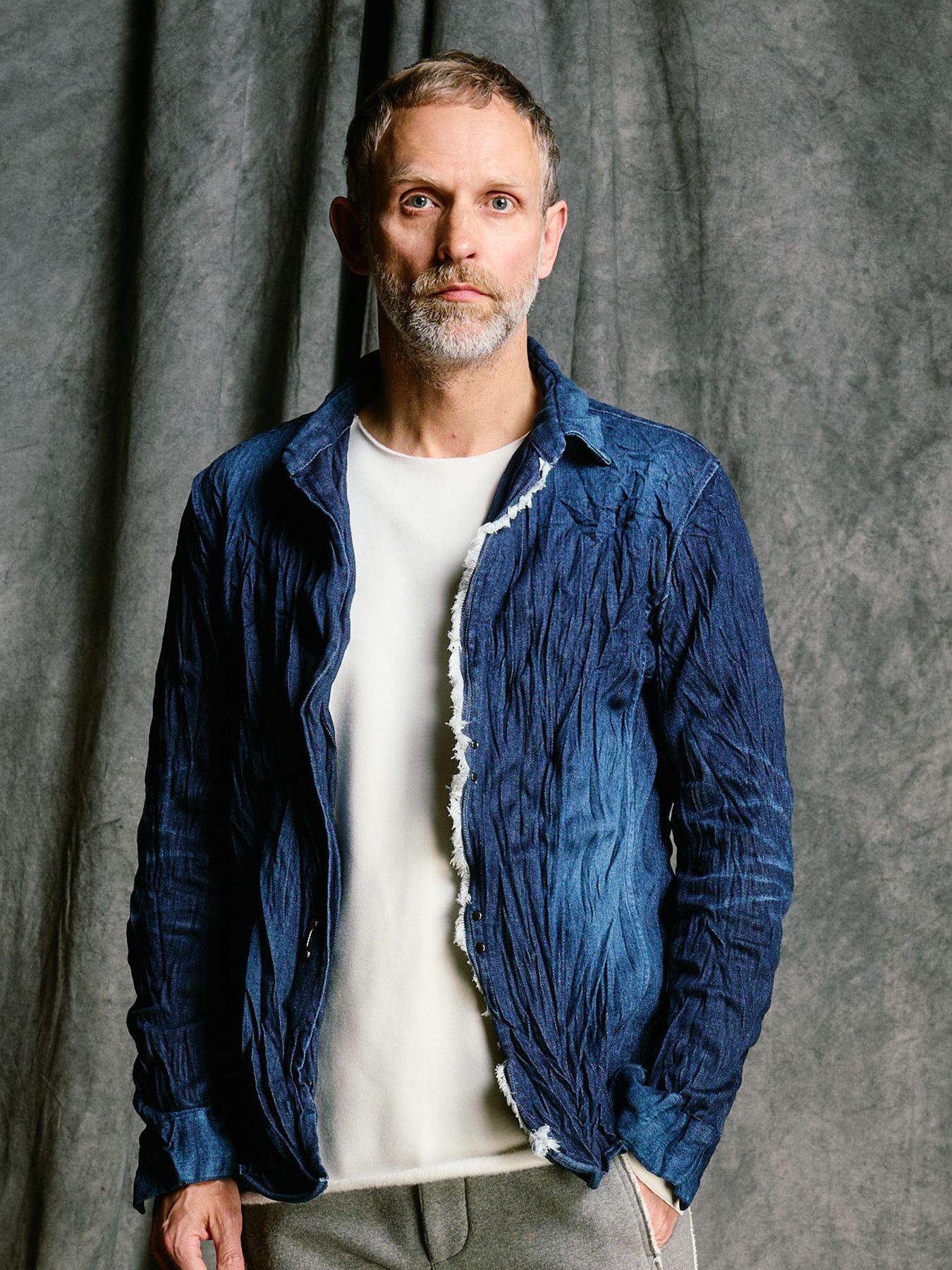 【予約品 4月19日(日) 18時締切】2-hook denim shirt / 2フック デニムシャツ / インディゴユーズド