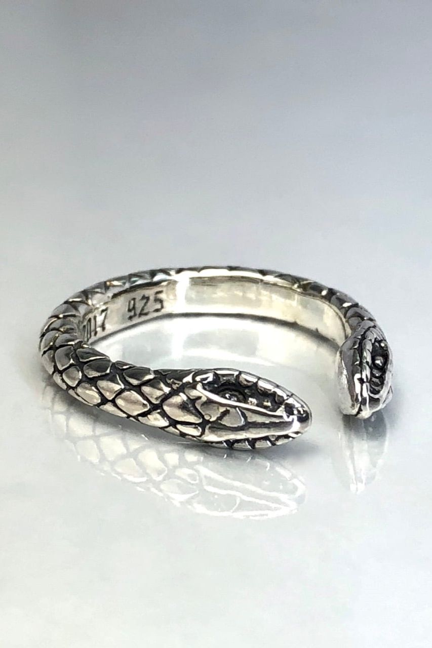 《受注生産》 TWO HEADED SNAKE RING / リング 【注文から2-3週間後入荷予定】