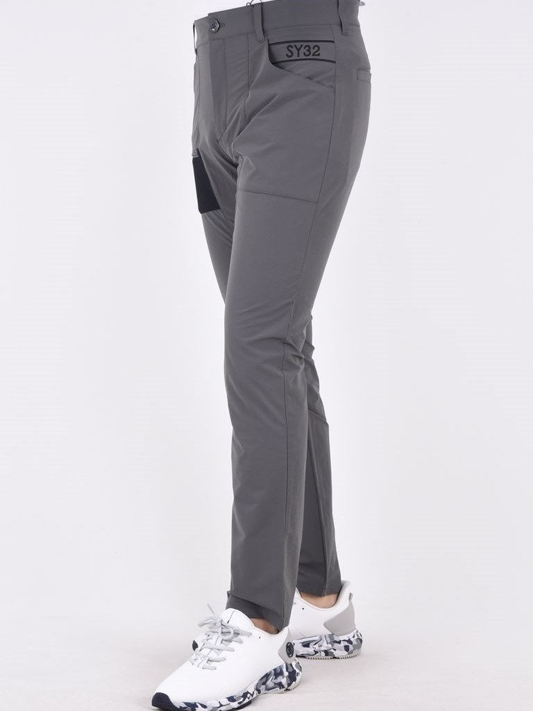 BIG EMB STRETCH PANTS / チャコールグレーSY32GOLF 【SY32 by SWEET YEARS】GOLF