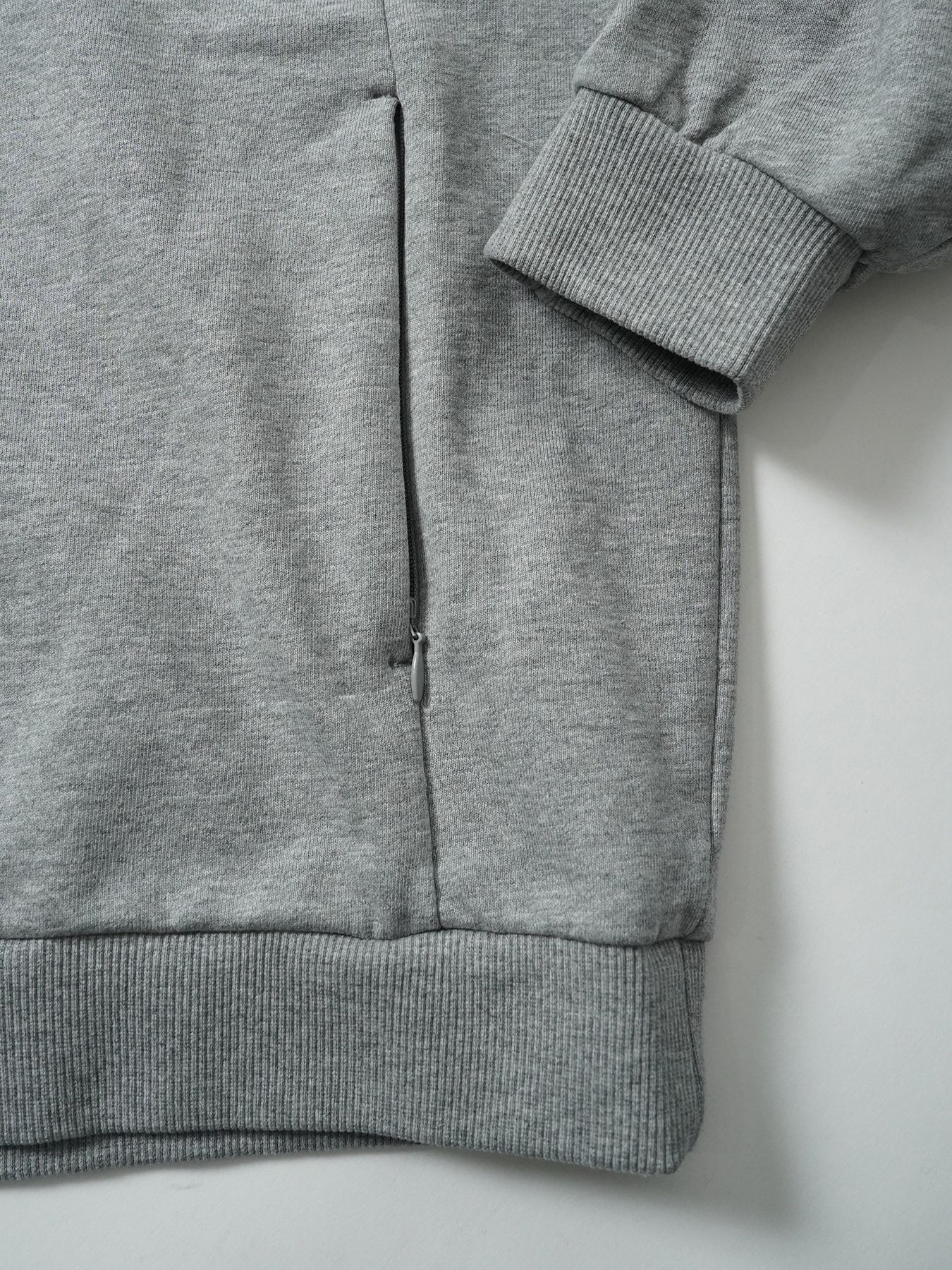 【予約品 5月6日(水) 締切】MOLD-SWEATPARKA / スウェットジップパーカー / 杢グレー