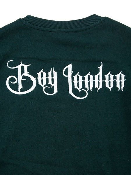WING SLEEVE CREW NECK SWEAT / GREEN 【BOY LONDON】