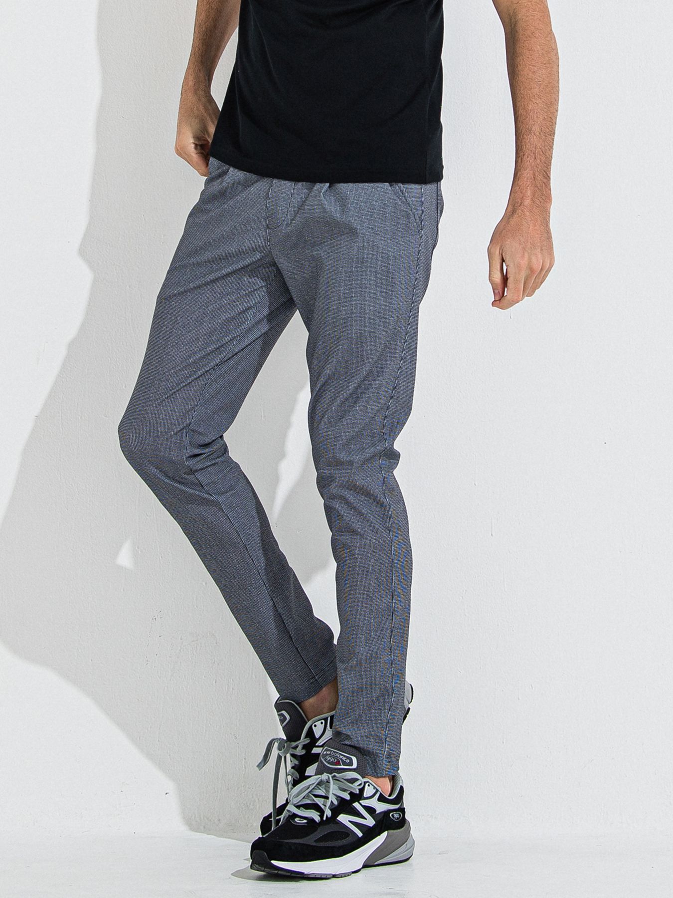 CHRIS EASY TUCK PANTS / クリスイージータックパンツ / チェックブラック CHECK BK