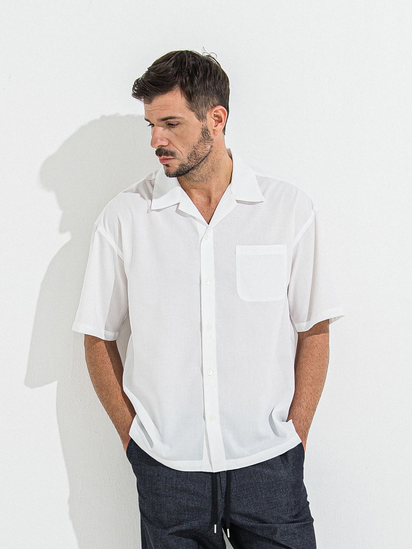 【予約品 】ZACK HALF SHIRT / ザックハーフスリーブシャツ / ホワイト