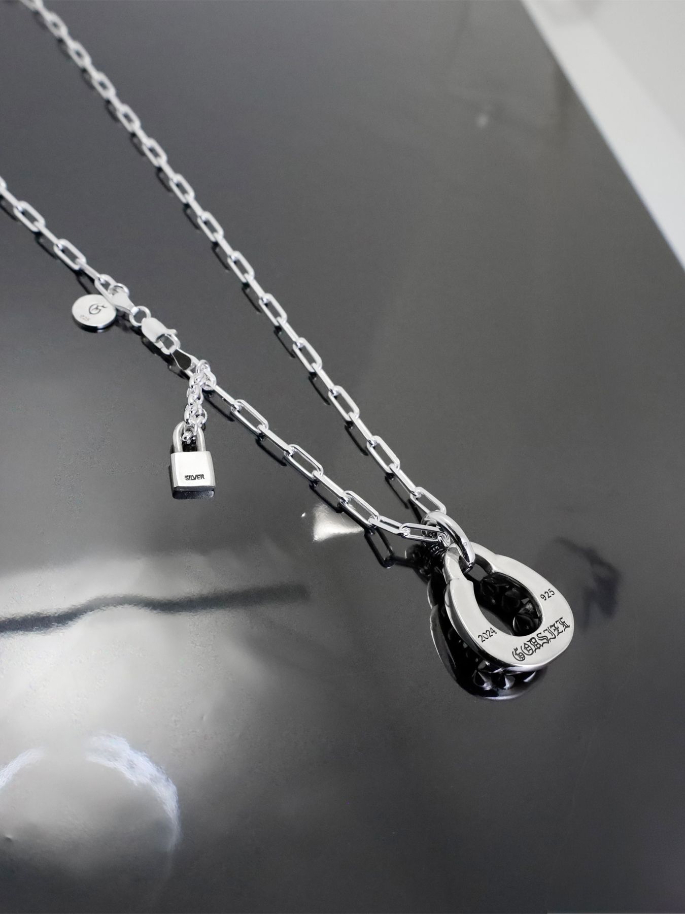 《受注生産》SHARK TEETH HORSESHOE 4C #1 NECKLACE / シャークトゥースホースシュー4C #1 ネックレス / 注文から1～3週間後入荷予定