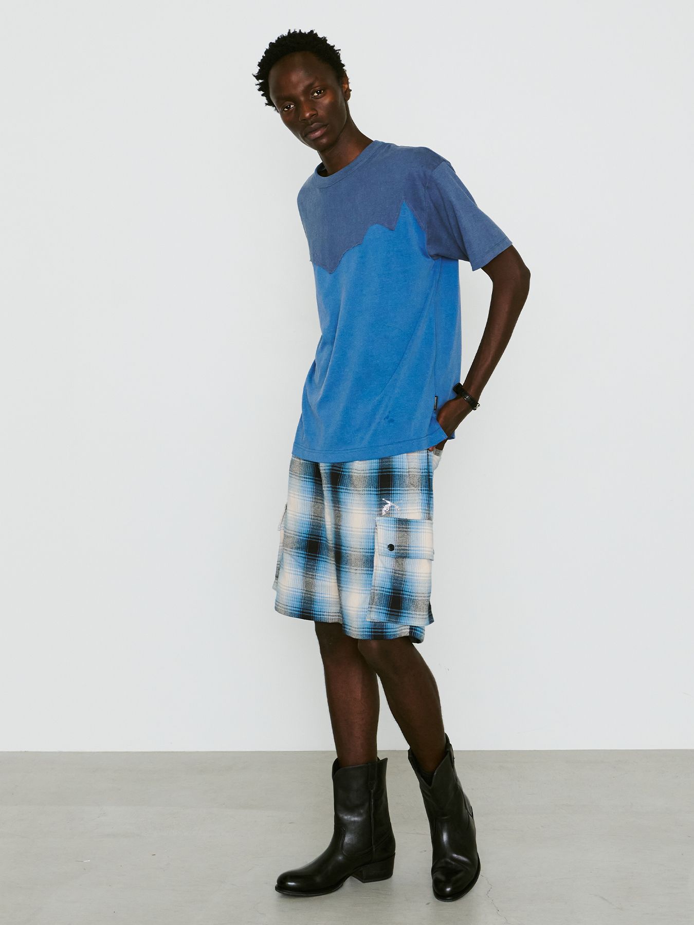 【予約品 8月10日(日) 締切 】VINTAGE WASH S/S T / ヴィンテージウォッシュ Tシャツ / ブルー