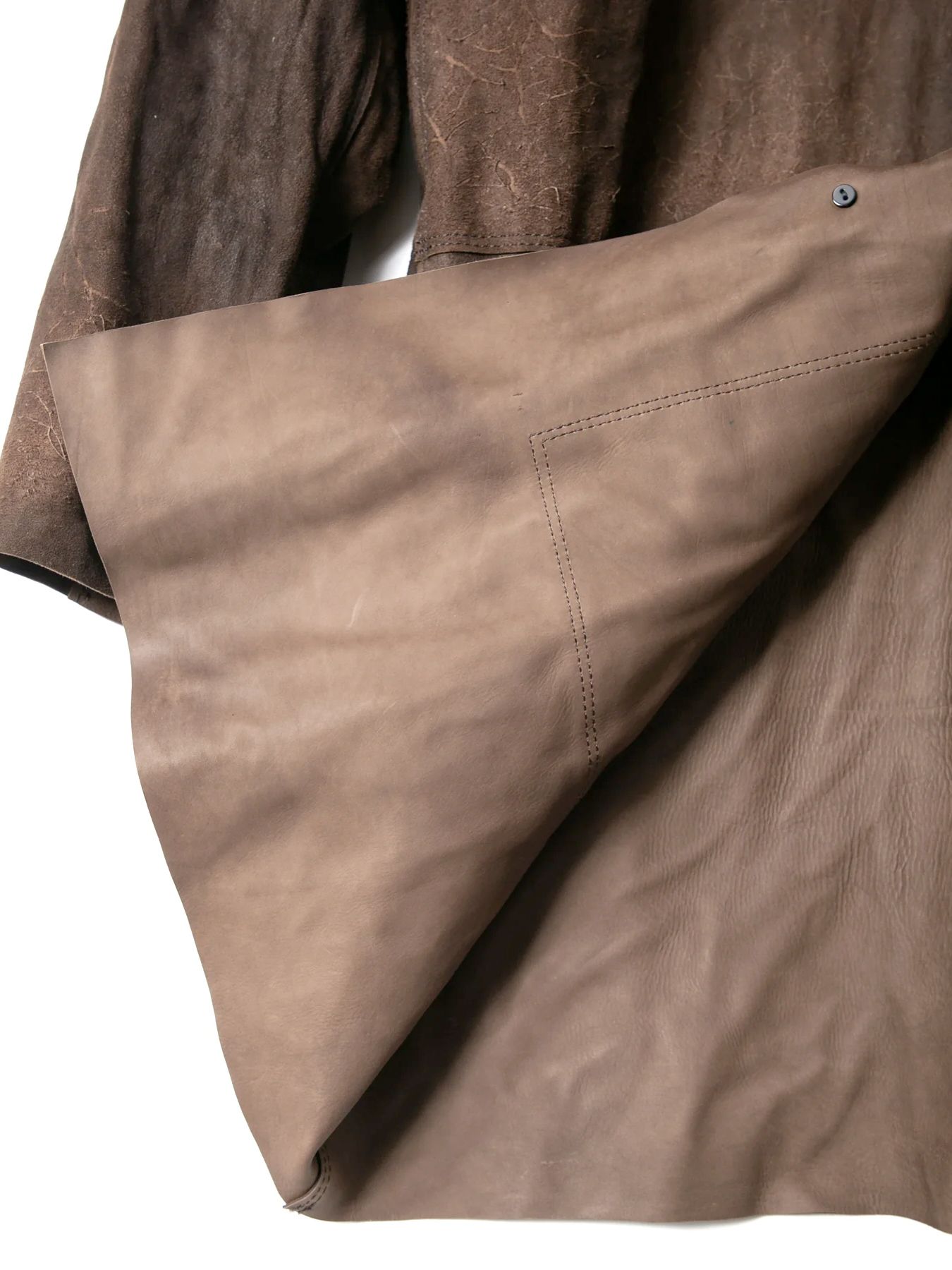 Hybrid Vegetable Tanned Calfskin Middle Coat / ハイブリッド タンニン鞣し カーフスキン ミドルコート / DEAD MAN