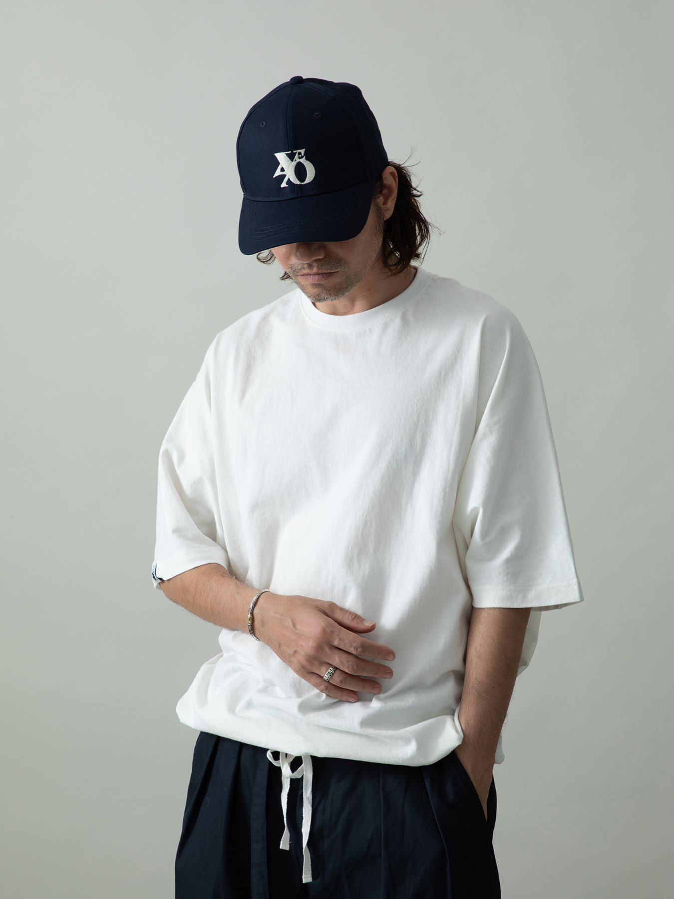 【予約品 2月1日(日) 締切】KITE TEE embroidery / 刺繍 ニットT / ホワイト
