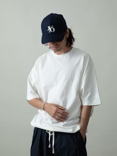 【予約品 2月1日(日) 締切】KITE TEE embroidery / 刺繍 ニットT / ホワイト