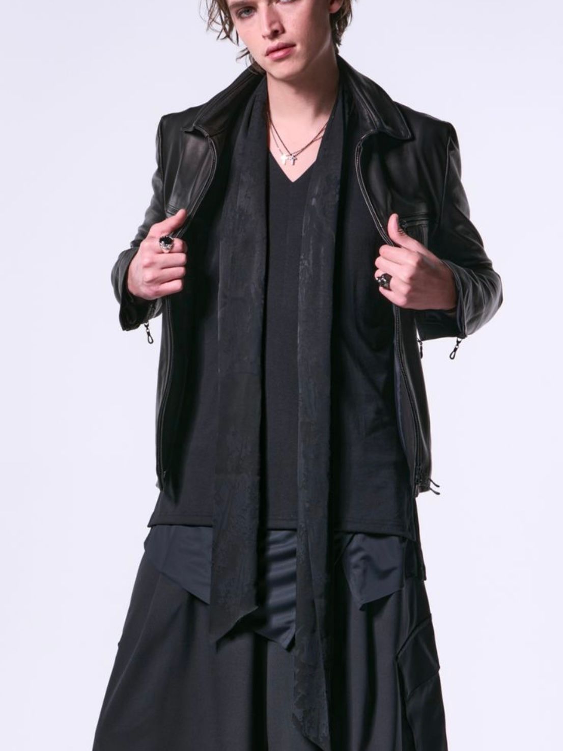 Kiryuyrik ストール完売品　YOSHIKIさんCM着用同モデル　新品 kiryuyrik - Splash Flora Satin Stole / スプラッシュフローラ