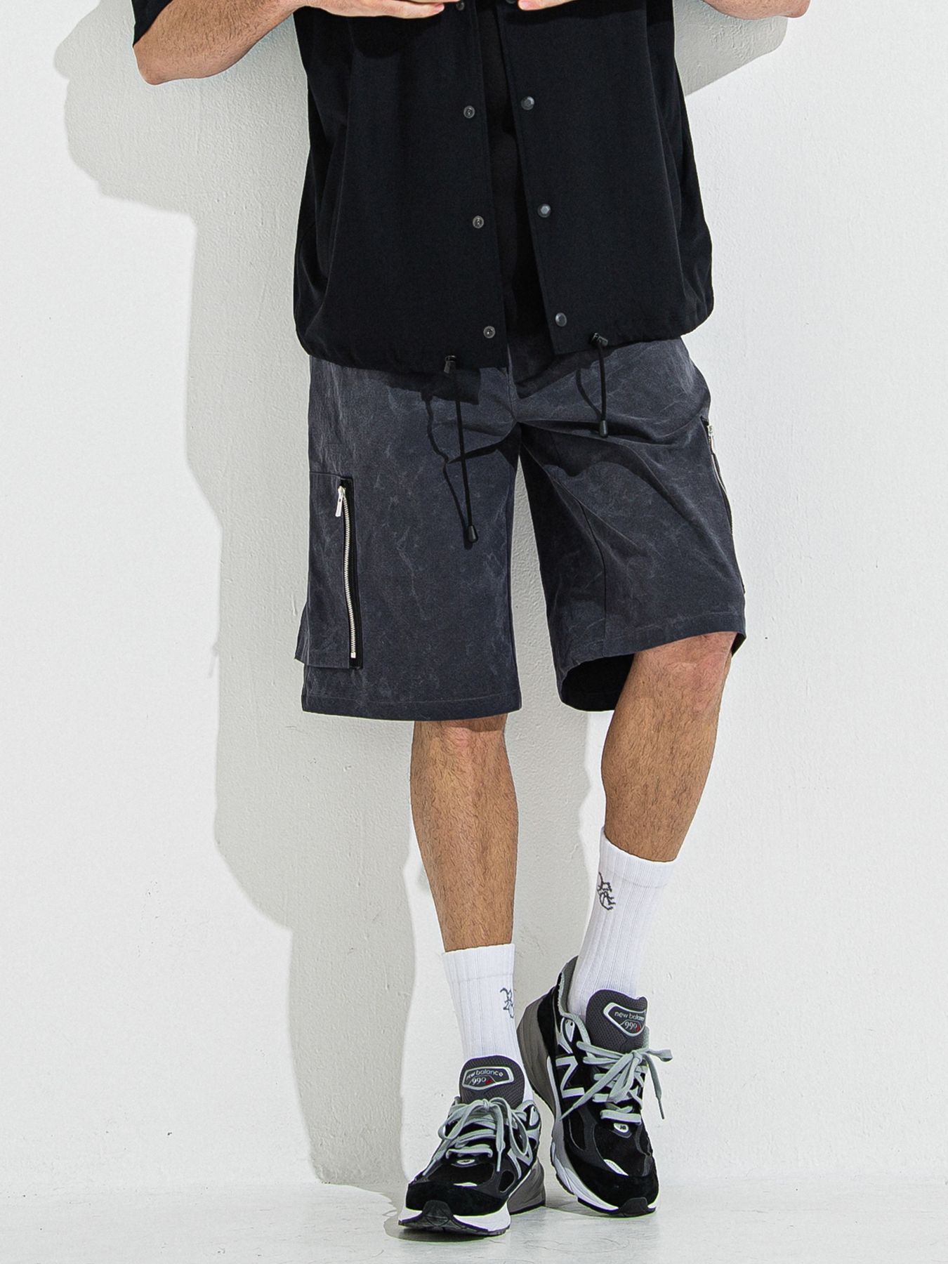 【予約品 】DAVID CARGO HALF PANTS / デヴィッドカーゴハーフパンツ / ヴィンテージブラック