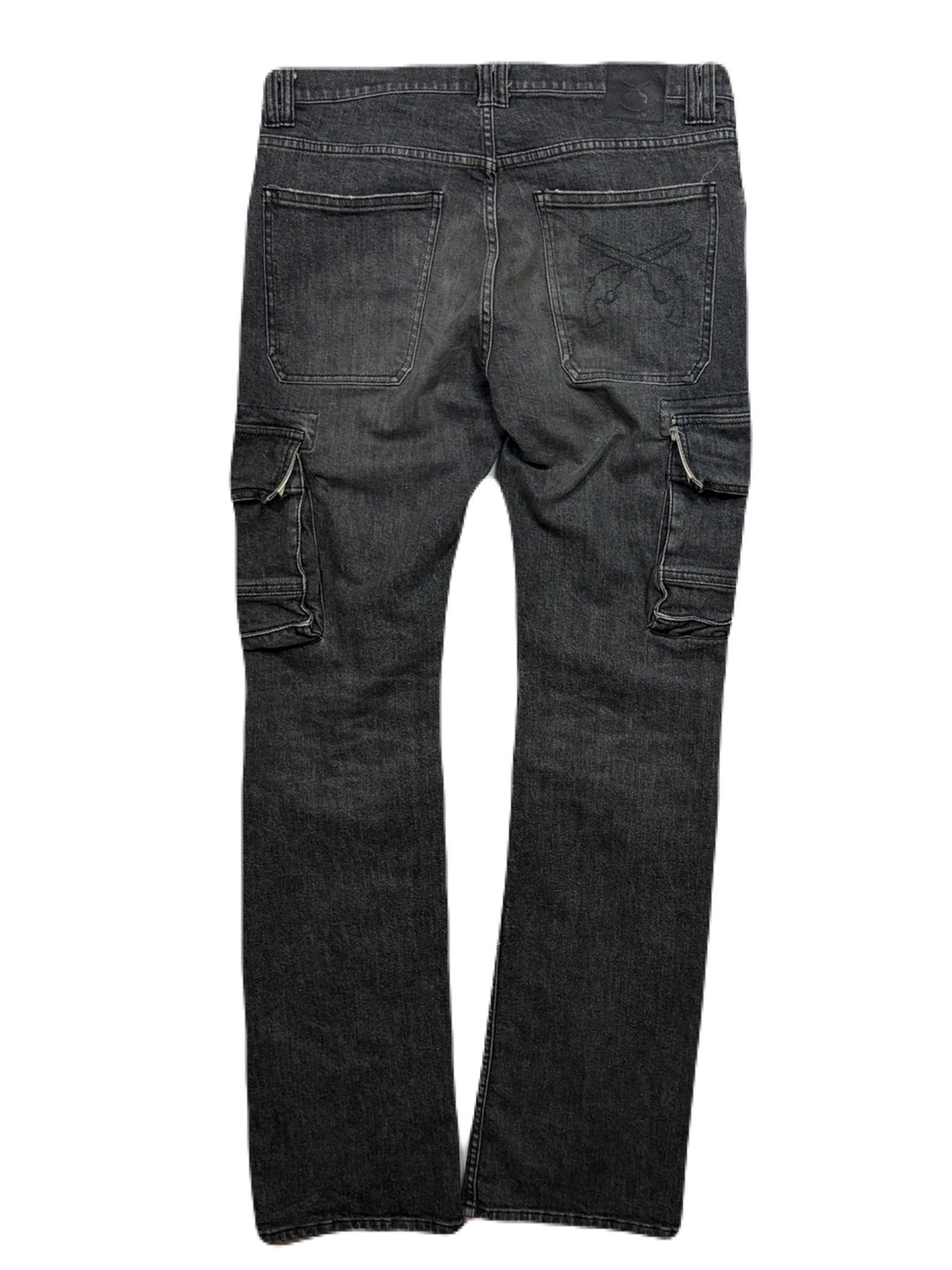 【予約品 8月23日(日) 締切】STRECH DENIM CARGO/P / ブラック