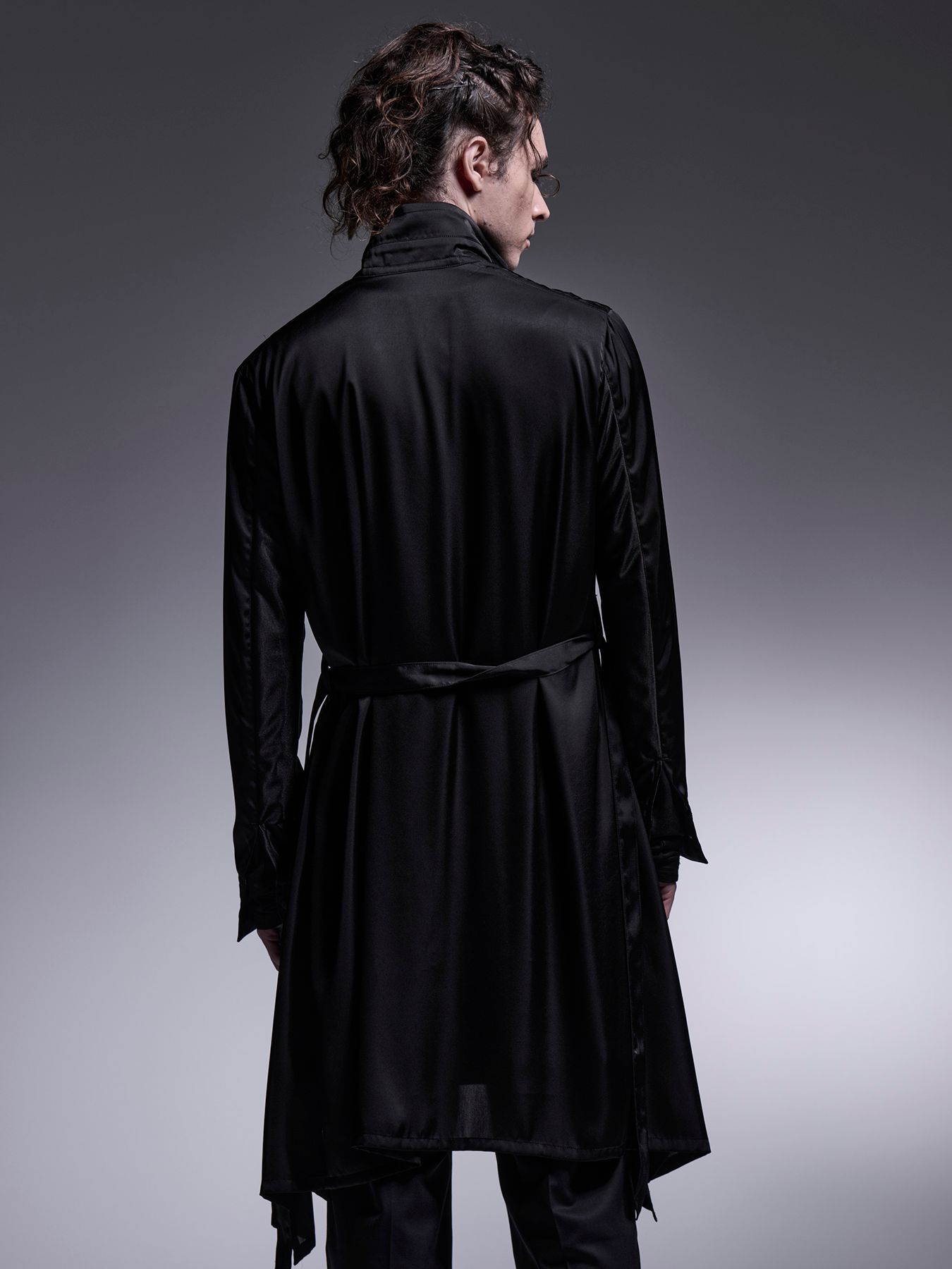【予約品 7月13日(日) 締切】Pin Tuck Flare Shirt / ピンタックフレアシャツ / ブラック