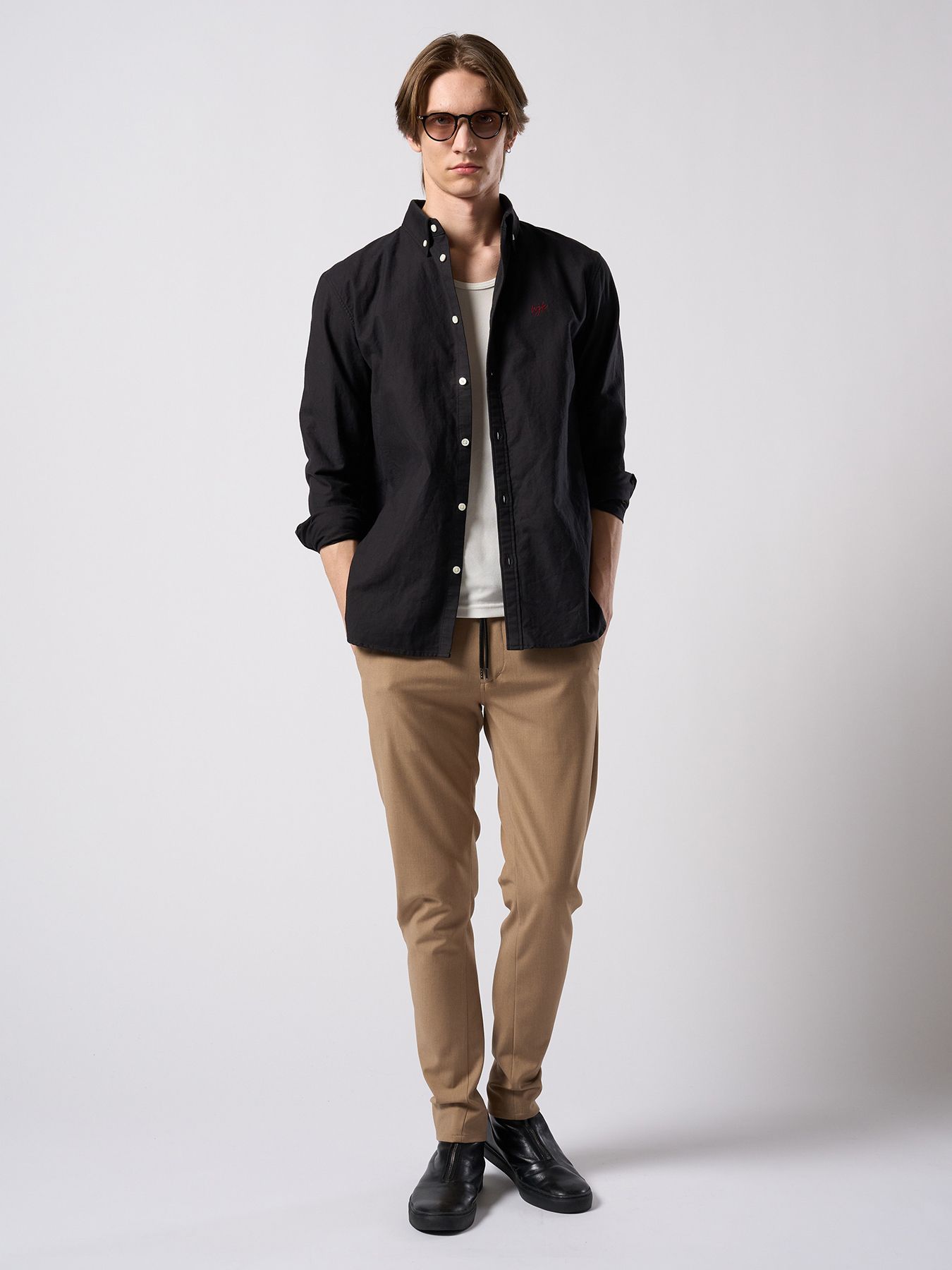 【予約品 4月19日(日) 18時締切】classic B.D shirt / クラシック ボタンダウンシャツ / ブラック