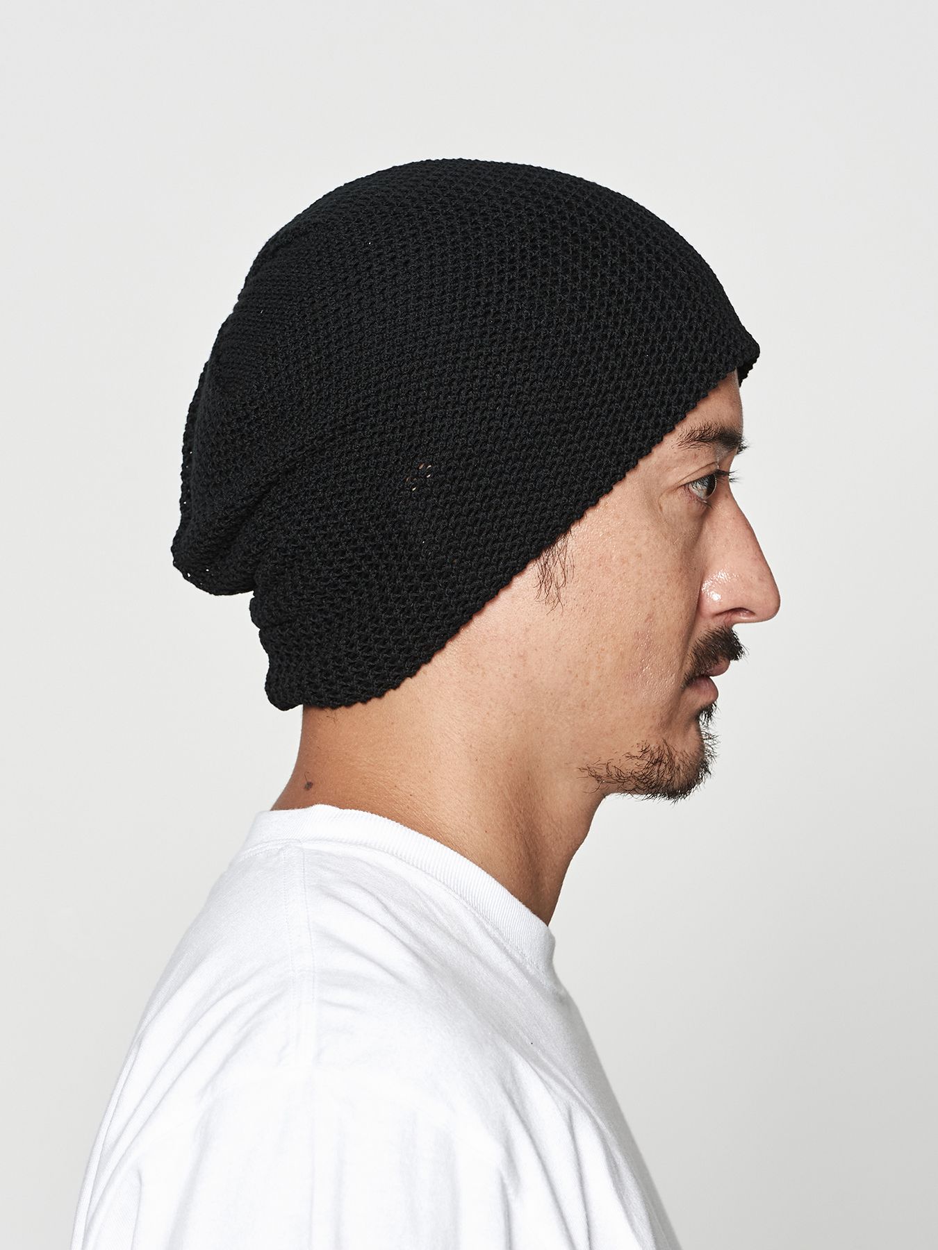 【予約品 10月9日(木) 締切】muta Mesh Back Pool Knit Cap / ニット帽 / ブラック【Acanthus × muta MARINE】