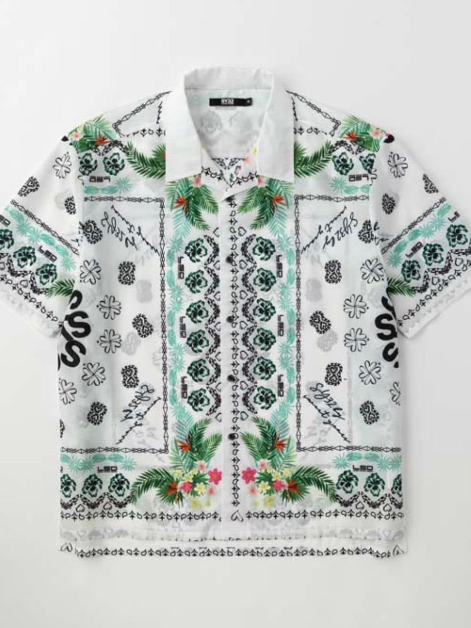 SY32 by SWEET YEARS - BANDANNA GRAPHIC SHIRTS ホワイト【SY32