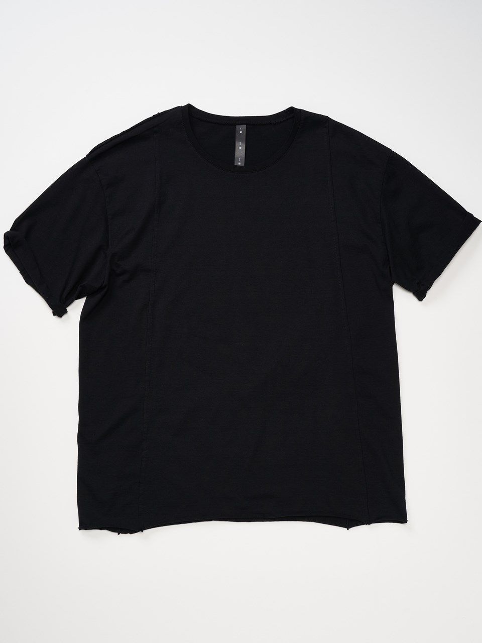 《予約品》 roll-up sleeve cut&sewn / Tシャツ / ブラック