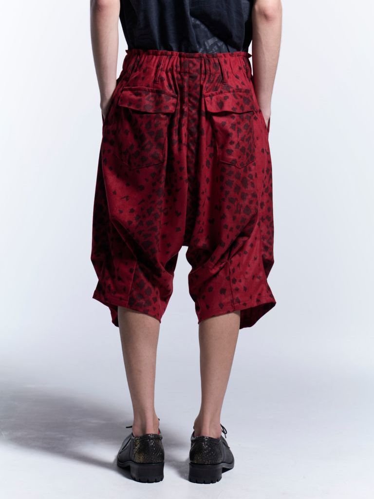 コラボ Saruel Bondage Short Pants / RedLeopard 【BLACK HONEY CHILI COOKIE × kiryuyrik】